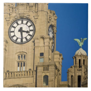 Azulejo De Cerâmica Liver Building, Liverpool, Merseyside, Inglaterra