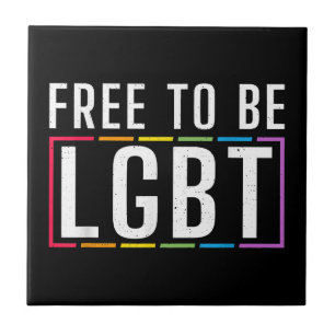 Azulejo De Cerâmica Livre para ser LGBT Bissexual Lésbica Gay Orgulho