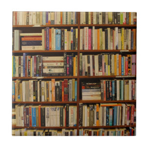 Azulejo De Cerâmica Livros na biblioteca