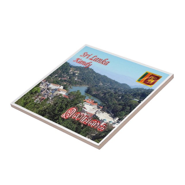 Azulejo De Cerâmica LK010 KANDY LAKE, Sri Lanka, Ásia, (Lateral)