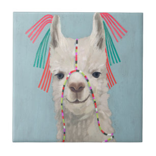Azulejo De Cerâmica Llama Adorado - Branco