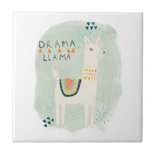 Azulejo De Cerâmica Llama Squad - Drama Llama