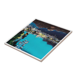 Azulejo De Cerâmica LMD001 COMO - Lago Lombardia - Itália,