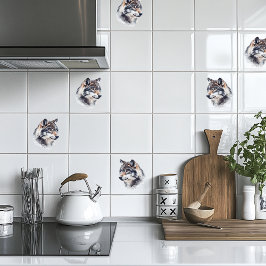 Azulejo De Cerâmica Lobo