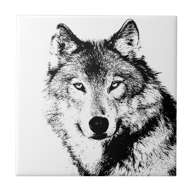 Azulejo De Cerâmica Lobo (Frente)