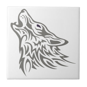 Azulejo De Cerâmica Lobo do urro