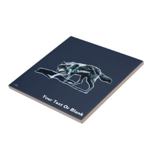 Azulejo De Cerâmica Lobo Escuro