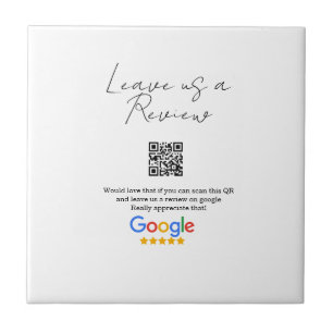 Azulejo De Cerâmica logotipo de avaliação de negócios do Google Scan Q