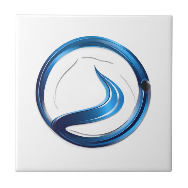 Azulejo De Cerâmica logotipo de serviços de canalização (Frente)