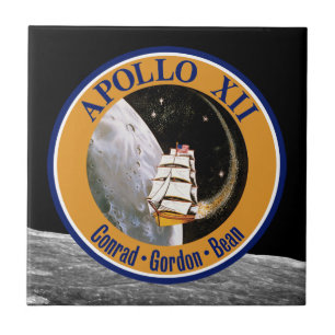 Azulejo De Cerâmica Logotipo do Patch da Missão Apollo 12