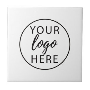 Azulejo De Cerâmica Logotipo Empresarial Personalizado Simples