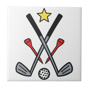 Azulejo De Cerâmica Logotipo Golf
