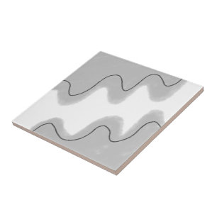 Azulejo De Cerâmica logotipo mini de adição de cor azul-aquosa simples