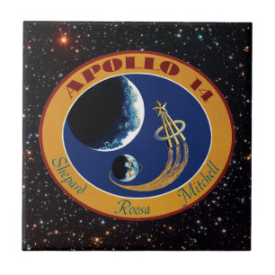 Azulejo De Cerâmica Logotipo patch da missão Apollo 14 NASA