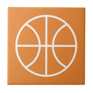 Azulejo De Cerâmica Logotipo personalizado de basquete