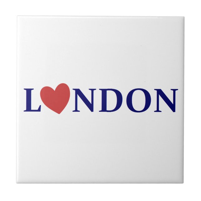 Azulejo De Cerâmica London love (Frente)