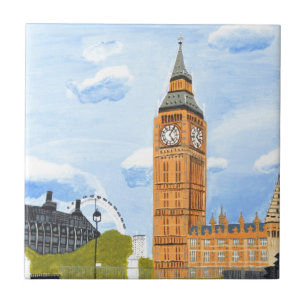Azulejo De Cerâmica Londres Big Ben