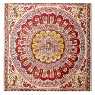 Azulejo De Cerâmica Lotus Blossom Petal da Índia Antiga