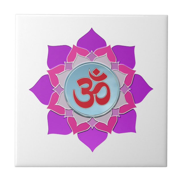 Azulejo De Cerâmica Lótus rosa (Frente)