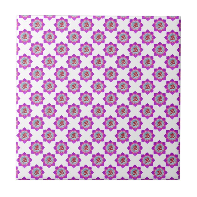 Azulejo De Cerâmica Lótus rosa (Frente)
