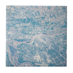 Azulejo De Cerâmica Louis, Missouri Ao Longo Do Rio Mississippi.