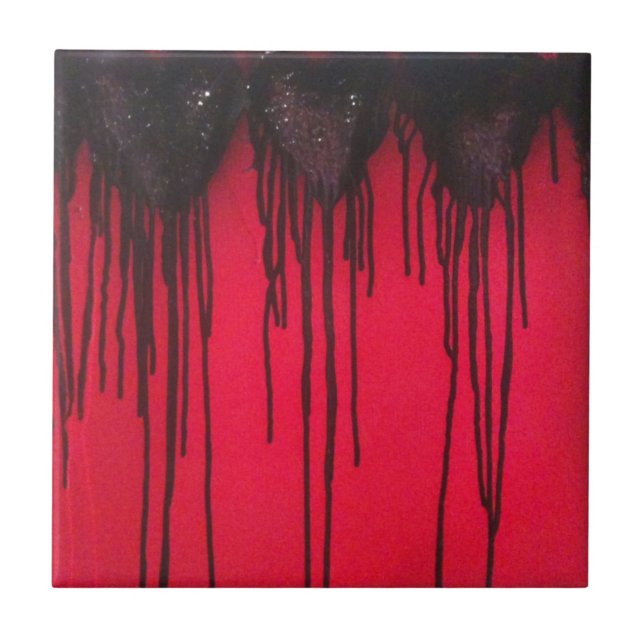 Azulejo De Cerâmica Love Bleeds Black (Frente)