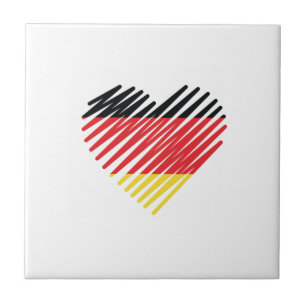 Azulejo De Cerâmica Love Germany Orgulho