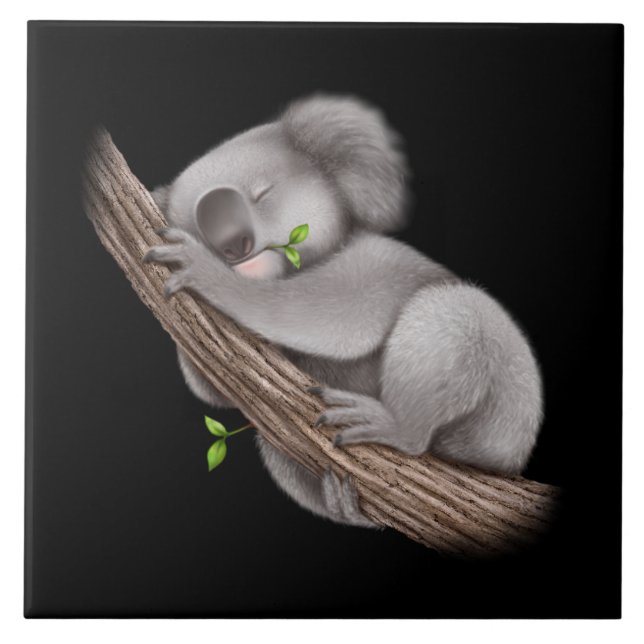Azulejo De Cerâmica Love Koala Bears Classic (Frente)