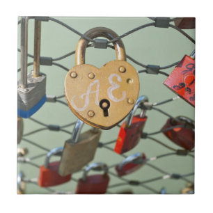 Azulejo De Cerâmica Love Lock