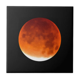 Azulejo De Cerâmica Lua Vermelha Ascendente