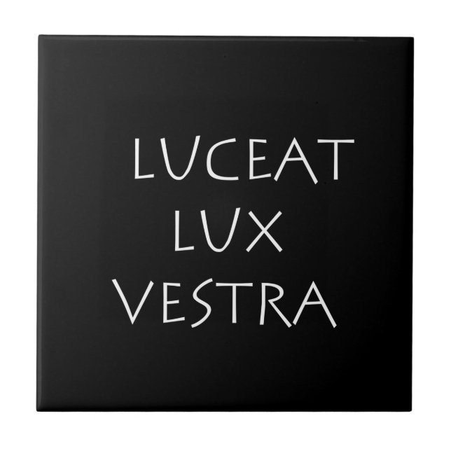 Azulejo De Cerâmica Luceat lux vestra (Frente)