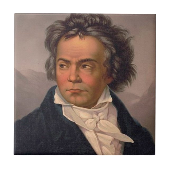 Azulejo De Cerâmica Ludwig Van Beethoven (Frente)