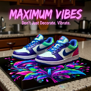 Azulejo De Cerâmica Luminoso Mushroom Fantasy Bloom