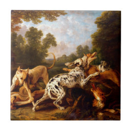 Azulejo De Cerâmica Luta dos cães (por Frans Snyders)