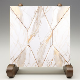 Azulejo De Cerâmica Luxe Faux Marble Veins Dourados Glitter
