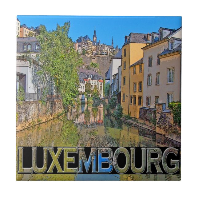 Azulejo De Cerâmica Luxemburgo (Frente)
