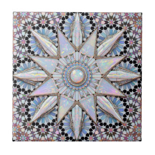 Azulejo De Cerâmica Luxo estrela marroquina Zellij de cristal opala br