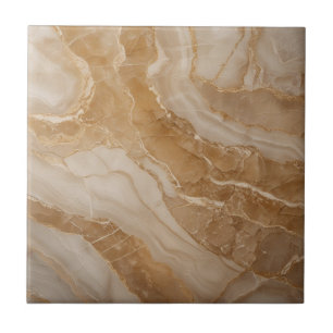 Azulejo De Cerâmica Luxuoso e Atemporal – Mármore Dourado Elegante