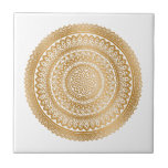 Azulejo De Cerâmica Luxury Boho Faux Dourado Mandala White<br><div class="desc">Belo original de luxo Faux Dourado Boho Bohemian Mandala Ornament em um azulejo cerâmico branco de fundo. Observe que o ouro é um impressão de cor plana e não é uma folha de ouro real.A cor de fundo é personalizável e pode ser alterada para qualquer outro.</div>