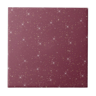Azulejo De Cerâmica Luxury burgundy dourado dourado confete