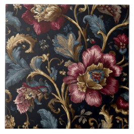 Azulejo De Cerâmica Luxury Indian Floral Vintage Royal