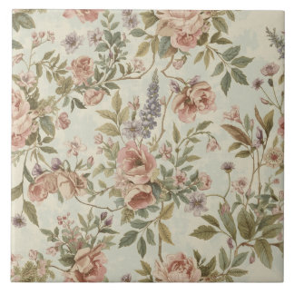 Azulejo De Cerâmica Luxury Vintage English Countryside Wildflowers