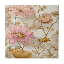 Azulejo De Cerâmica Luxury Vintage Indira Floral