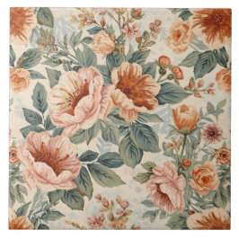 Azulejo De Cerâmica Luxury Vintage Indira Floral 