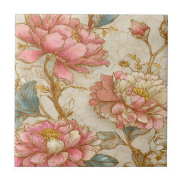 Azulejo De Cerâmica Luxury Vintage Indira Floral