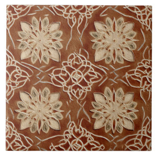 Azulejo De Cerâmica Luxury Vintage Islamic Geometric Sand Terracotta