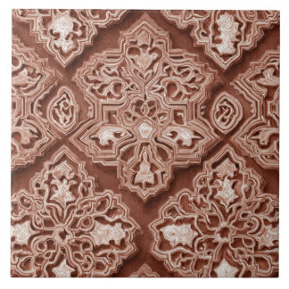Azulejo De Cerâmica Luxury Vintage Islamic Geometric Sand Terracotta