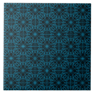 Azulejo De Cerâmica Luz brilhante - teste padrão geométrico da