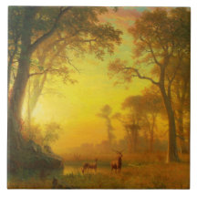 Luz na Floresta (por Albert Bierstadt)