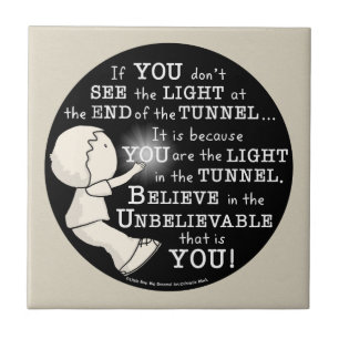 Azulejo De Cerâmica Luz no túnel